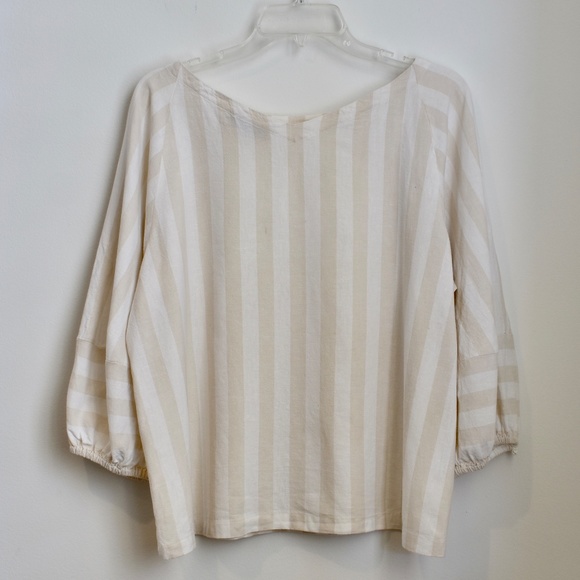 Loft Striped Linen Top - Picture 4 of 6